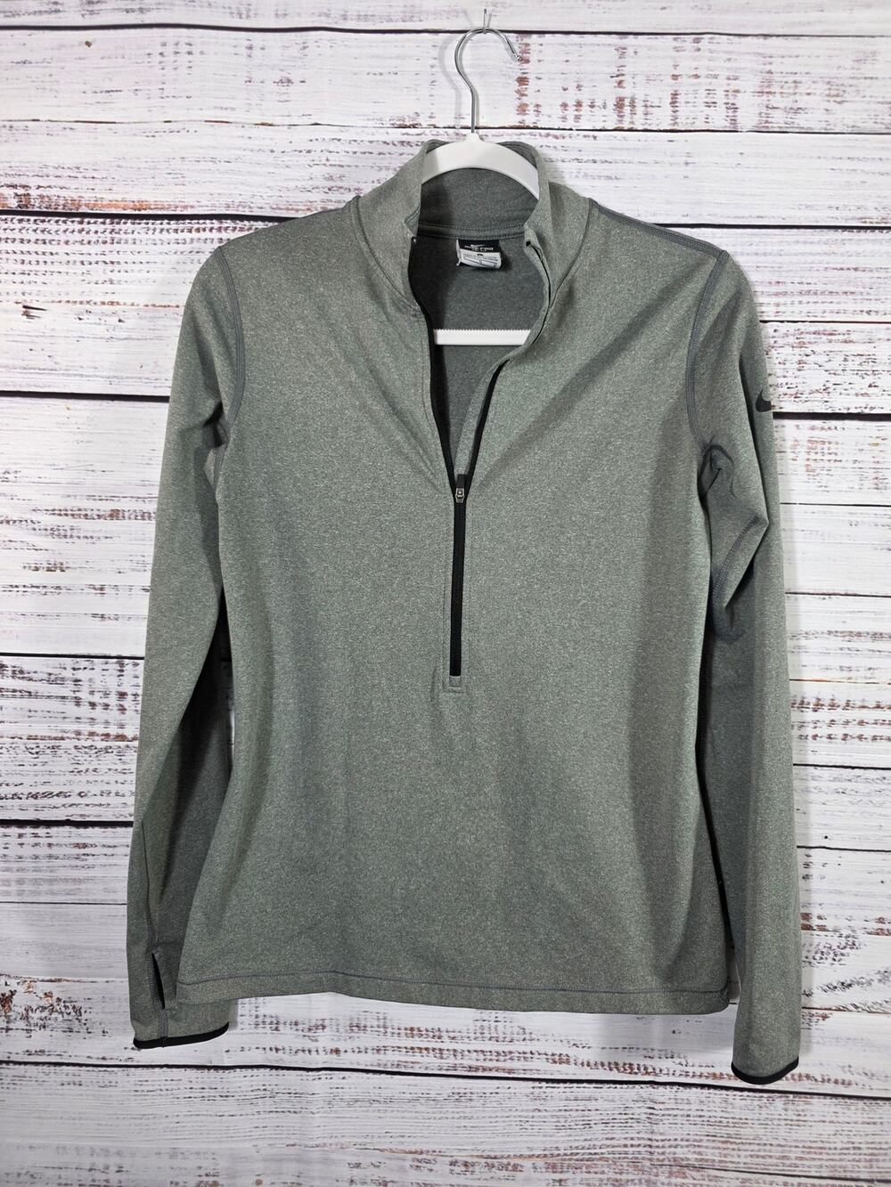 NIke Pro Dri Fit Quater Zip Long Sleeve athletic women's pullover size Large - Picture 1 of 6